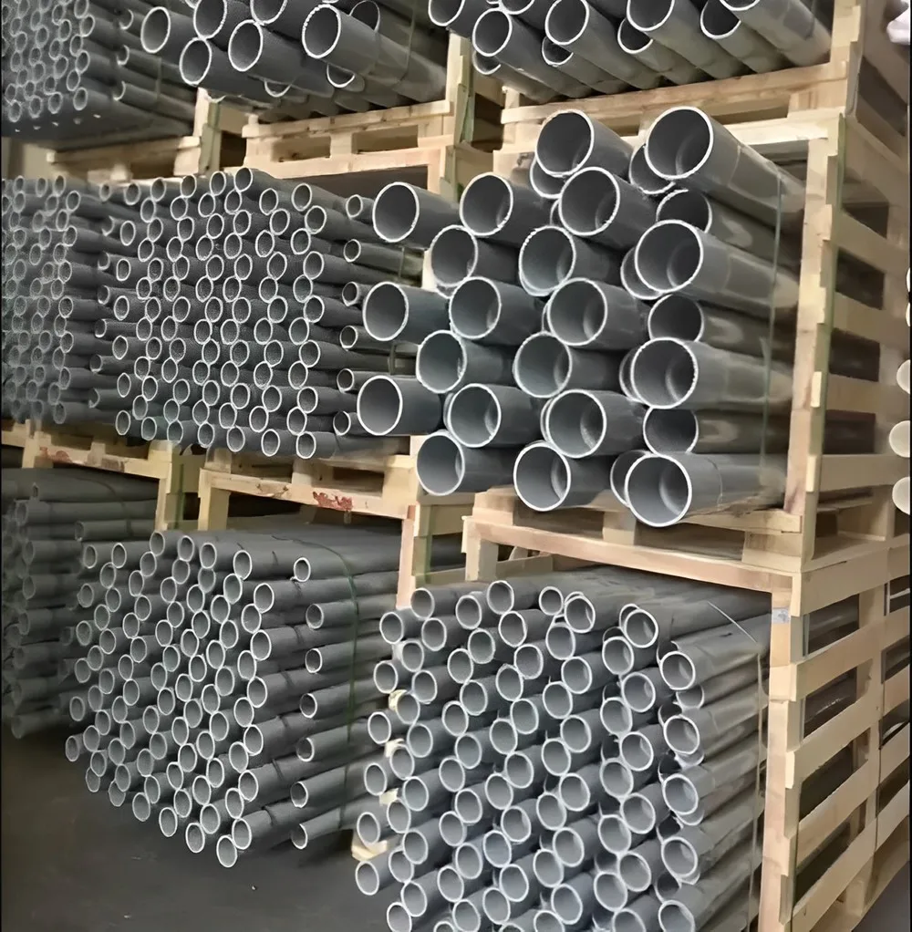 UV Resistant ASTM PVC Conduit Rigid Schedule 40 Conduit Pipe Fitting Electrical Plastic Tubes Wire Conduit for  Electric Wiring