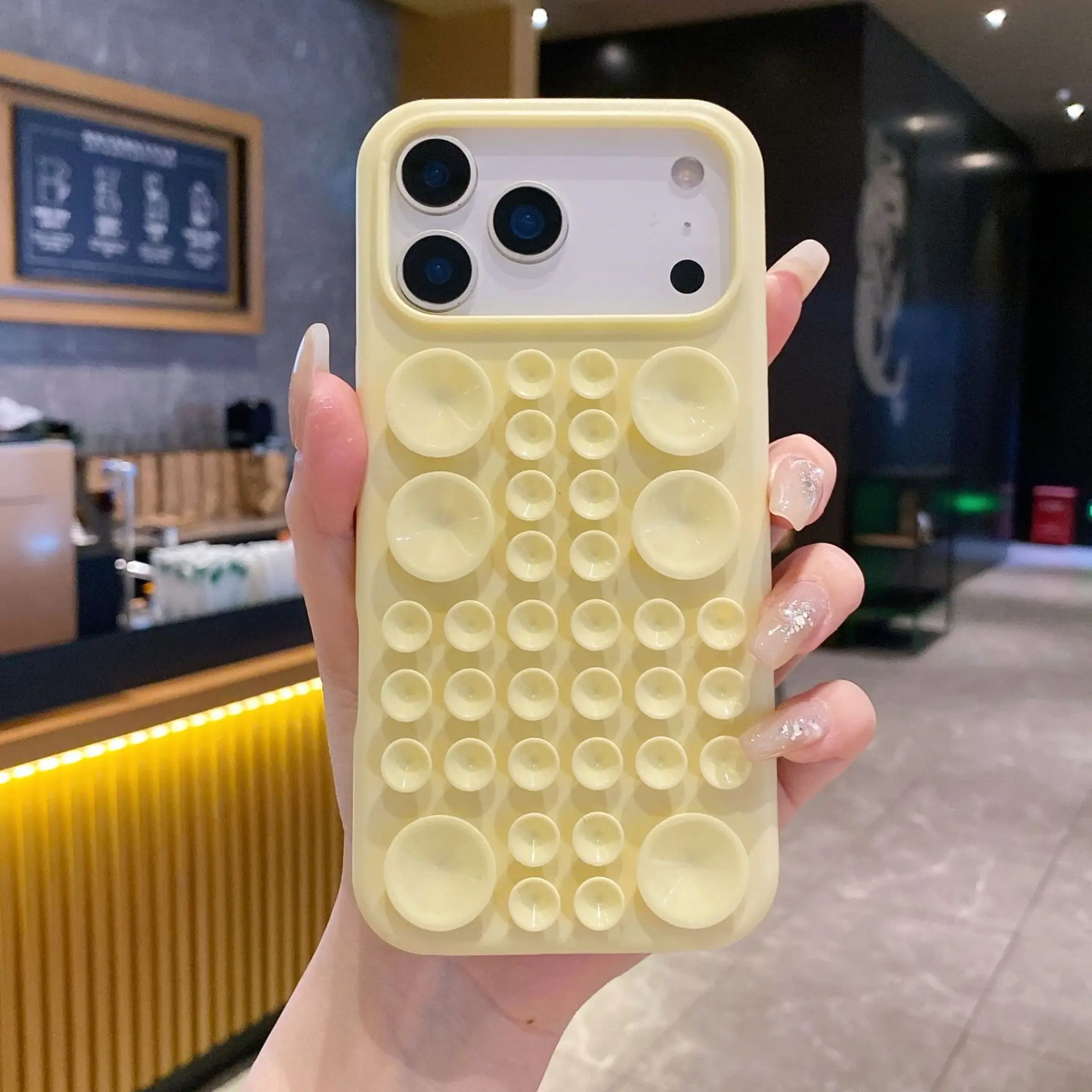 product suction cup silicone protective case for iphone 17 soft rubber phone case for 16promax  for17air-3