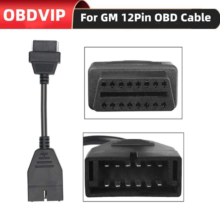 12 Pins To 16 Pins OBD2 Adapter Cable Diagnosis OBD II