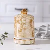 Yellow gemstone pattern toothpick holder