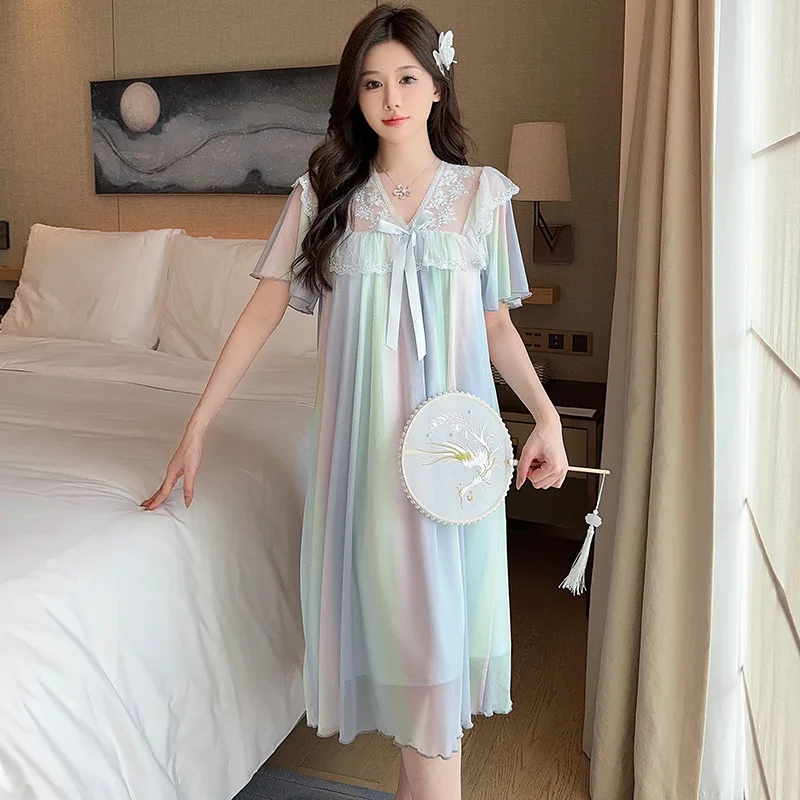 knee length dresses for ladies Chessie Ladies Night Dress (3 Color Choices)