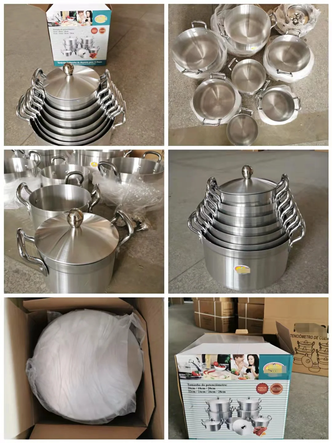 14 Pieces Aluminum Household Cooking Pot Sets Kitchen Ware Set Amazon