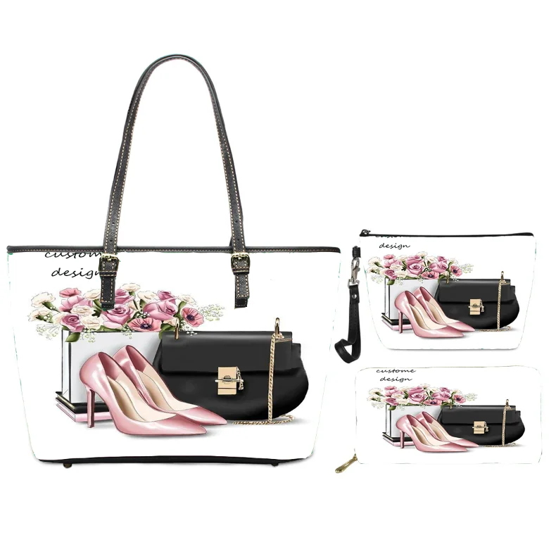 Custom Ethiopian Traditional Saba Telet Hand Woven Basket Design Women Bags Handbag PU Leather Tote Shoulder Ladies Hand Bag Set