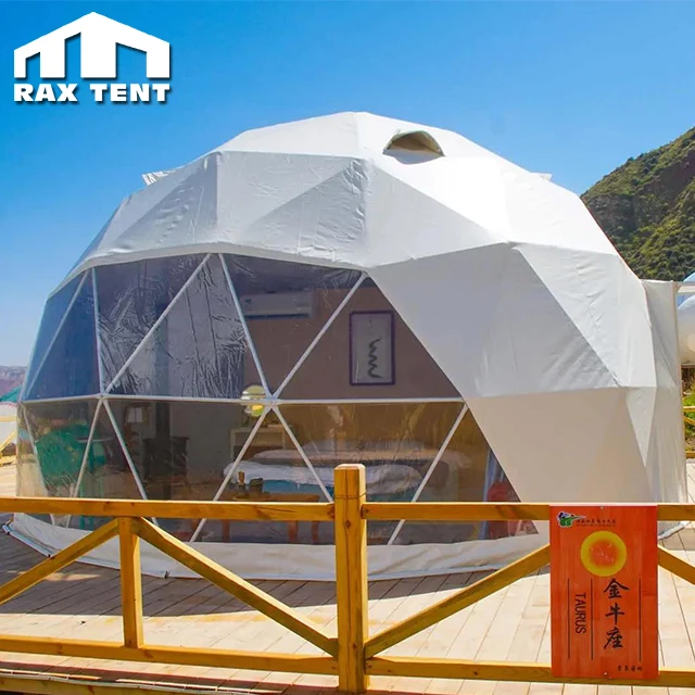 小型ガーデンイグルー ドームテント、ドームハウス付きPVCジオデシック
