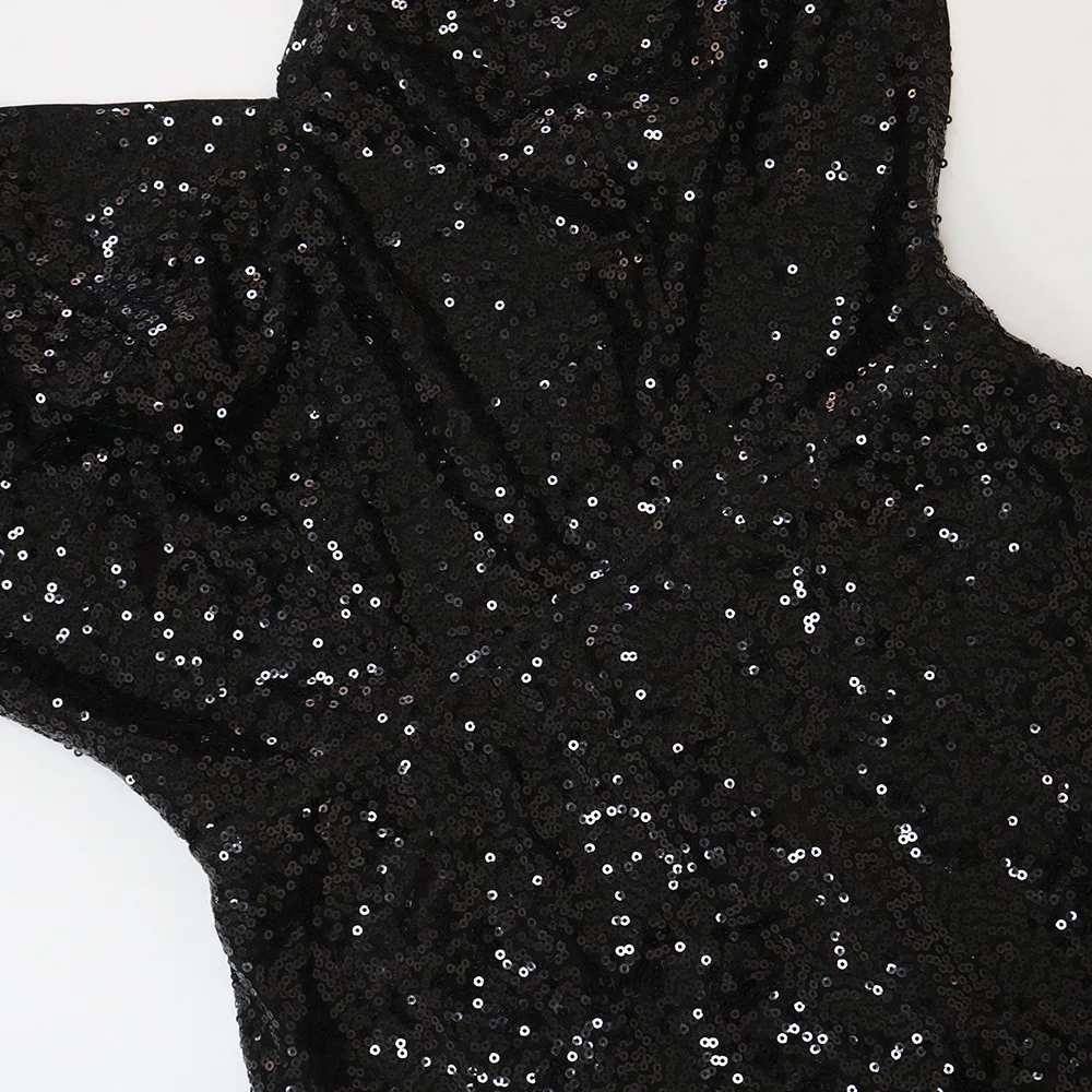 Sleeveless Lace Beaded Evening Dress for Women V Neck Backless Ball Gown Ruffles High Slit Knee-Length Party Dress H809ef1a8797a4f3ebd10ad6a74ccdf74r