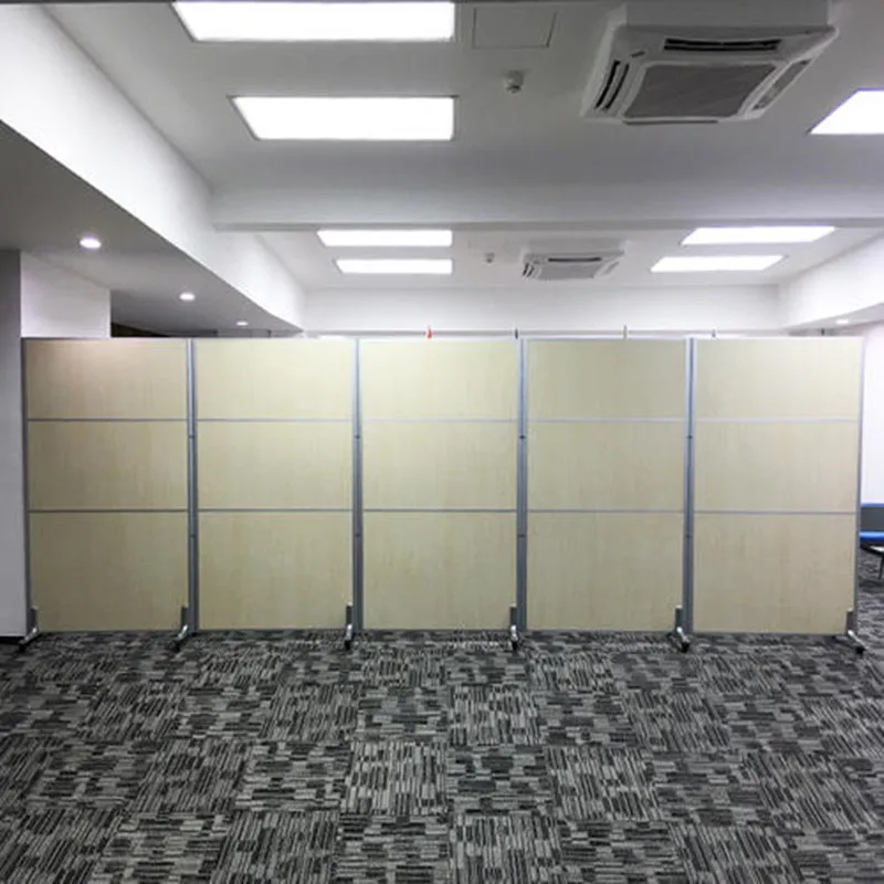Spurgehom Rollbarer Raumteiler – 183 Cm Hoch, 180 Cm Breit, Mit Rollen, Freistehend, Stoff-Panel In Braun