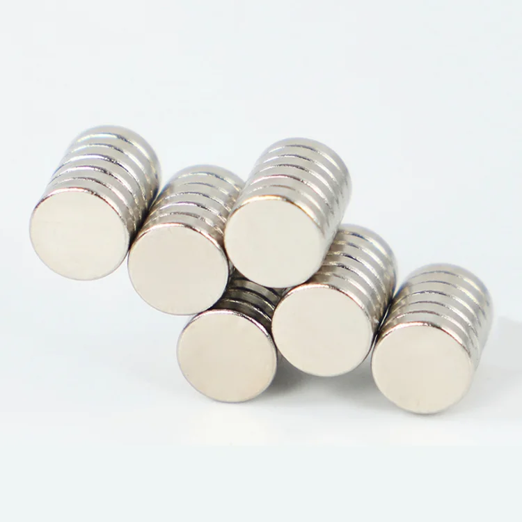 Neodymium Magnet Disc Cube Nickel Silver