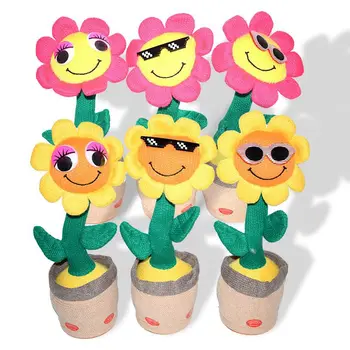 Cactus Dancing Toy Girl Flower Dancing And Singing Duck Donkey Custom Plushie Figure Stuffed Animal Dancing Toy For Kids