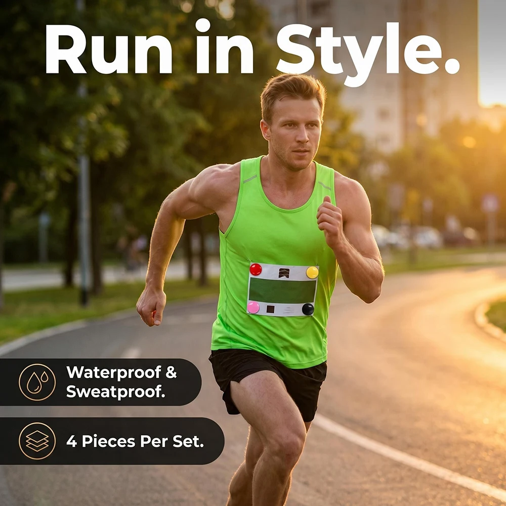Magnetic bib clips race day application