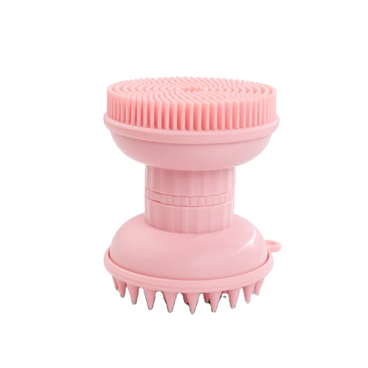 Новый дизайн 2 в 1 массаж изготовленным на заказ логосом скраб для лица Силиконовый уход за кожей косметический набор кистей щетка тела