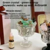 Green white crystal+transparent crystal cup
