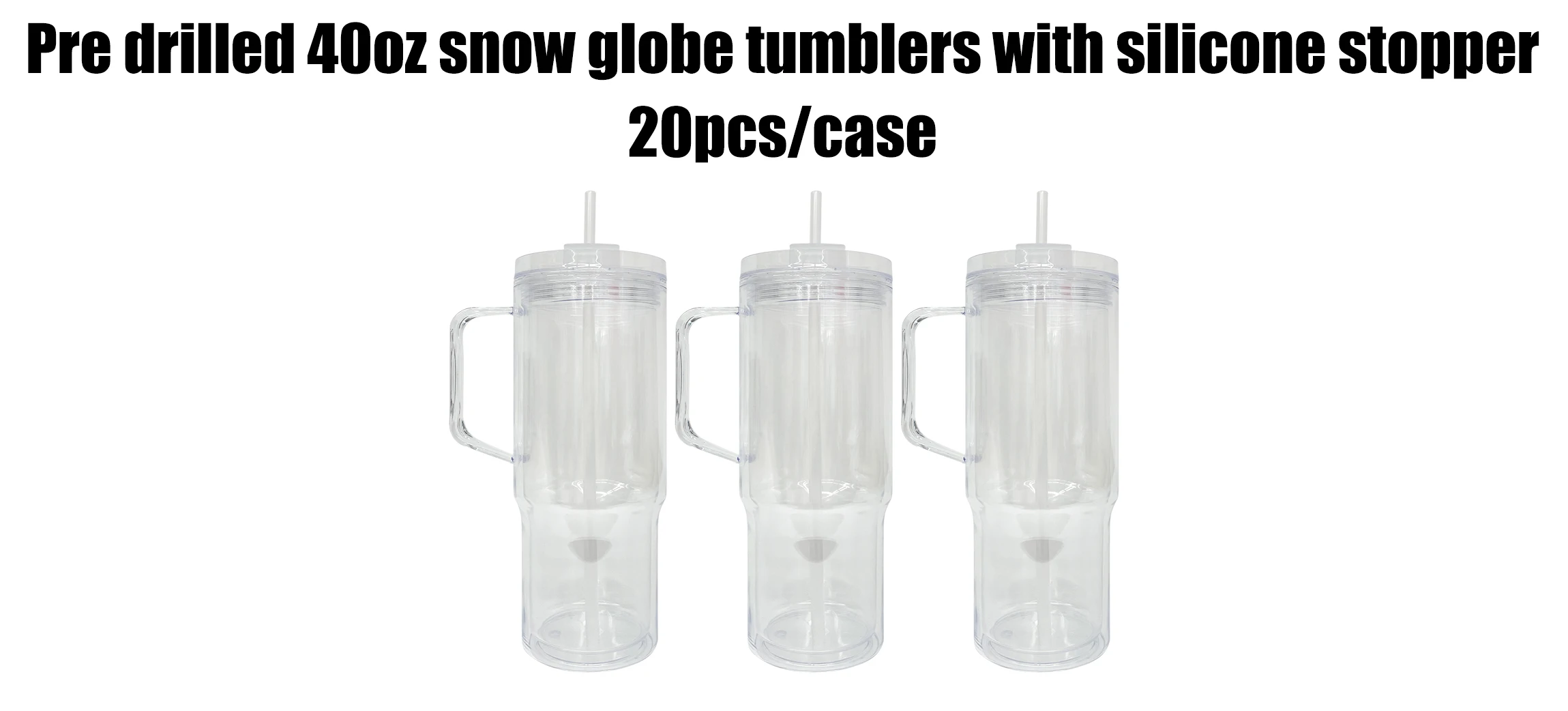 16 Oz Acrylic Snowglobe Tumbler, 20 Pack Pre-Drilled Double Wall Plastic Clear Cup Glitter Snow Globe Diy Double Wall Plastic Snowglobe Cup Colorful L 9de267c4 A5da 407b Af5f B3042eea72cb.7e60750293b7739090bfffbe67f247c3