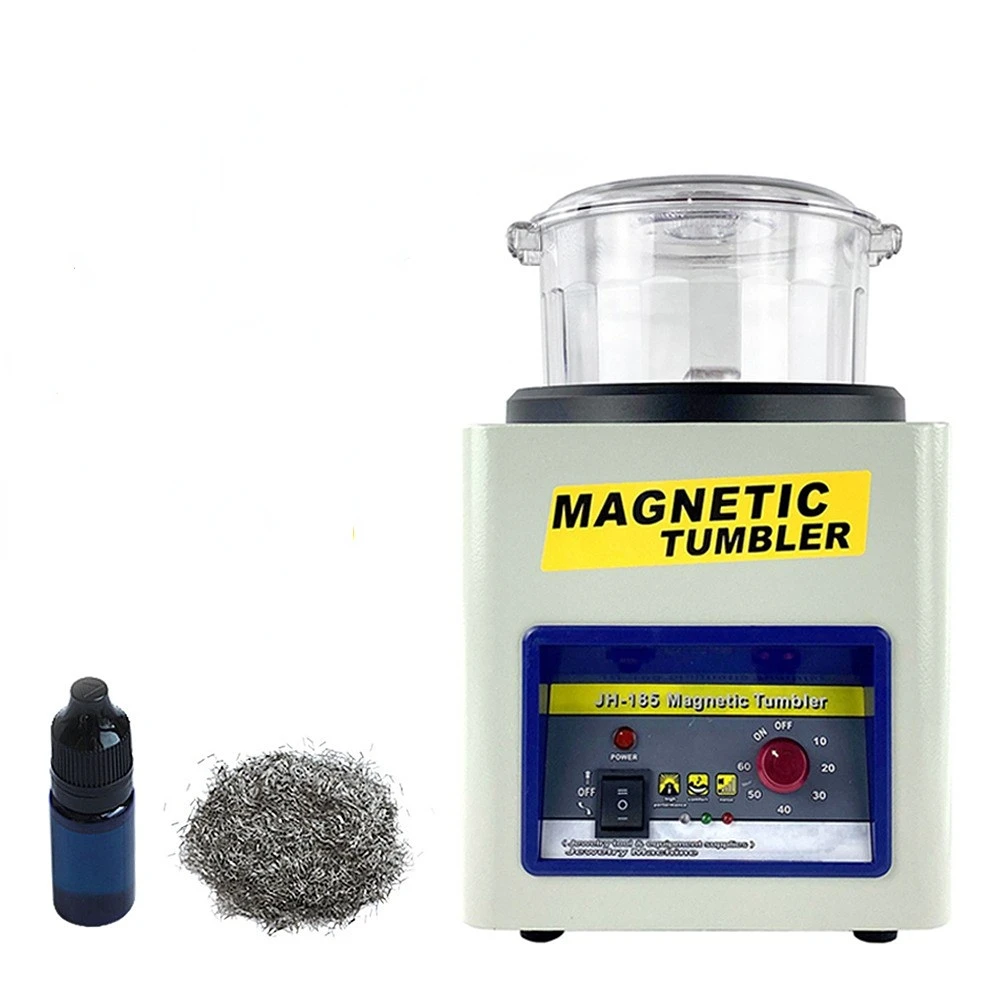 JH-185 Magnetic Polishing Machine for Jewelry Deburring - 2000rpm
