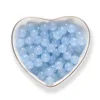 8mm Imitation Jade Glass Beads - Sky Blue