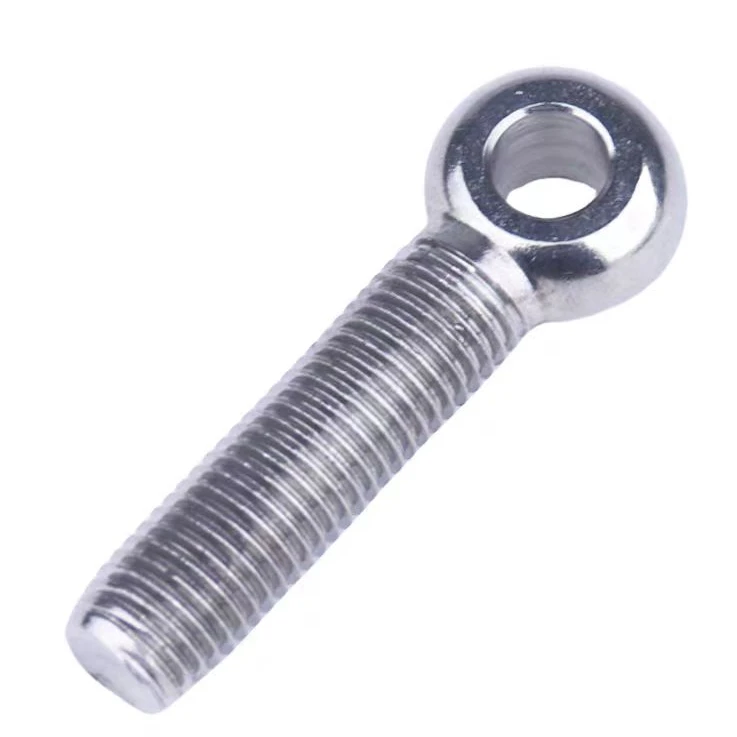 304 Stainless Steel Movable Joint Screw Slipknot Ring Fish Eye Screw with Hole Movable bolt