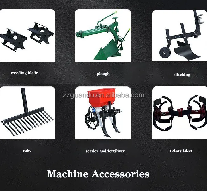 7hp 9hp Cultivator Power Tiller Machine With Attachments Price