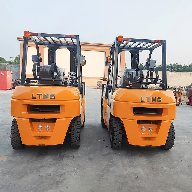 2024 New Design Style 3t 3.5t 4t 5t Gasoline Forklift Accessories 3m Lifting Height Small LPG Forklift with Weight Fork