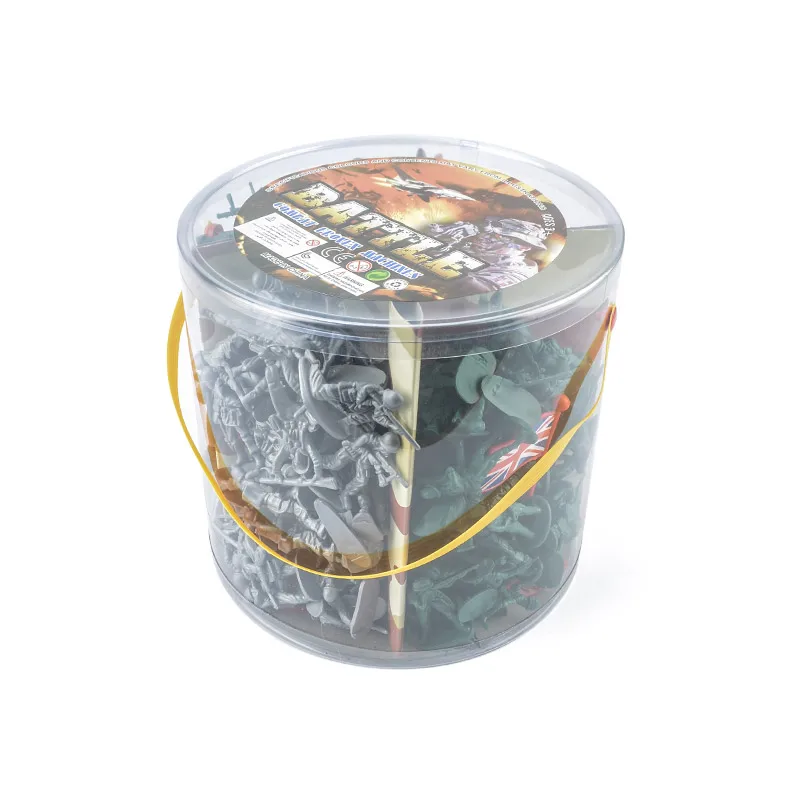 Army Men Action Figures With 200 Toy Soldiers Of Wwii Big Bucket Of ...