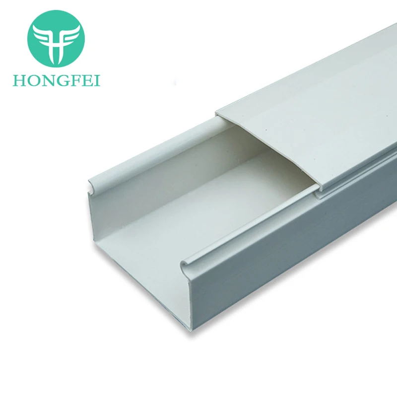PVC Cable Trunking Wiring Ducts Trunkings PVC Waterproof and Flame Retardant