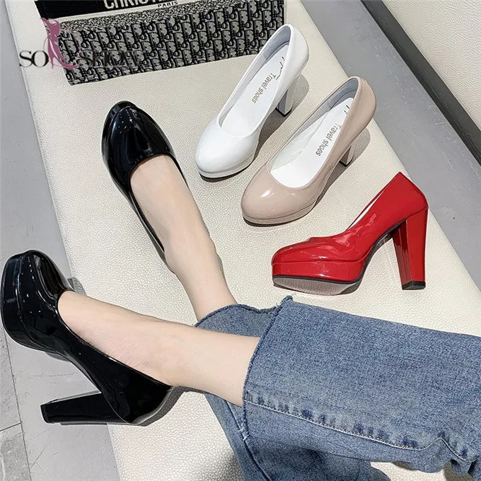 De China,Venta Al Por Mayor,Zapatos De Mujer De Color Sólido Plataforma De Moda De Zapatos De Tacón Alto Para Mujer - Buy Zapatos De Mujer De Tacón Alto,Plataforma Zapatos De Tacón