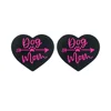 Character Focal Silicone Bead Hot Pink