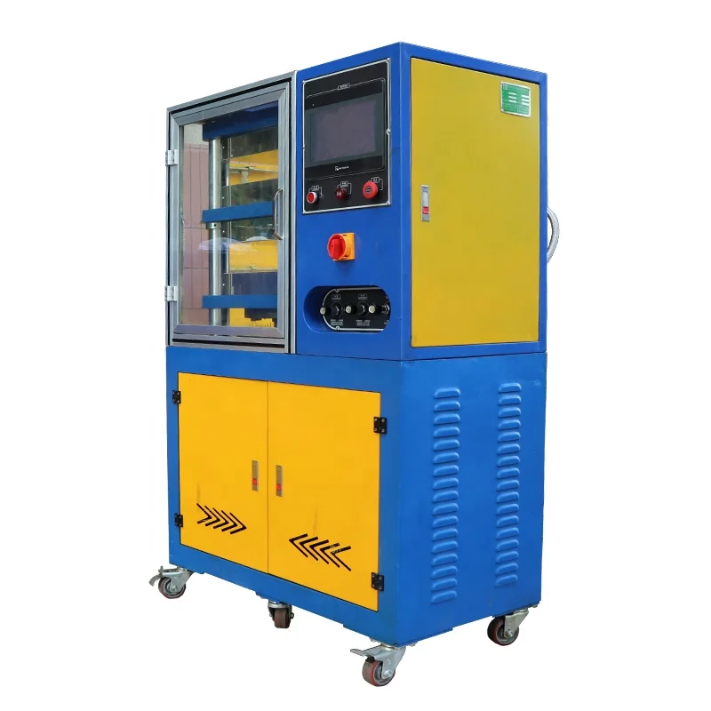 Lab Rubber Carpet Track Vulcanizing Press Machine