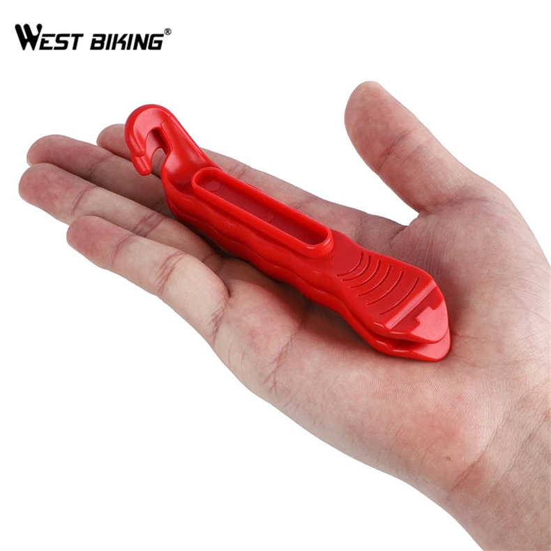 WEST BIKING 3-Color High-Strength Bike Tyre Levers Lightweight Pry Bar Bicycle Tire Spoon Levers New Design for Easy Repair