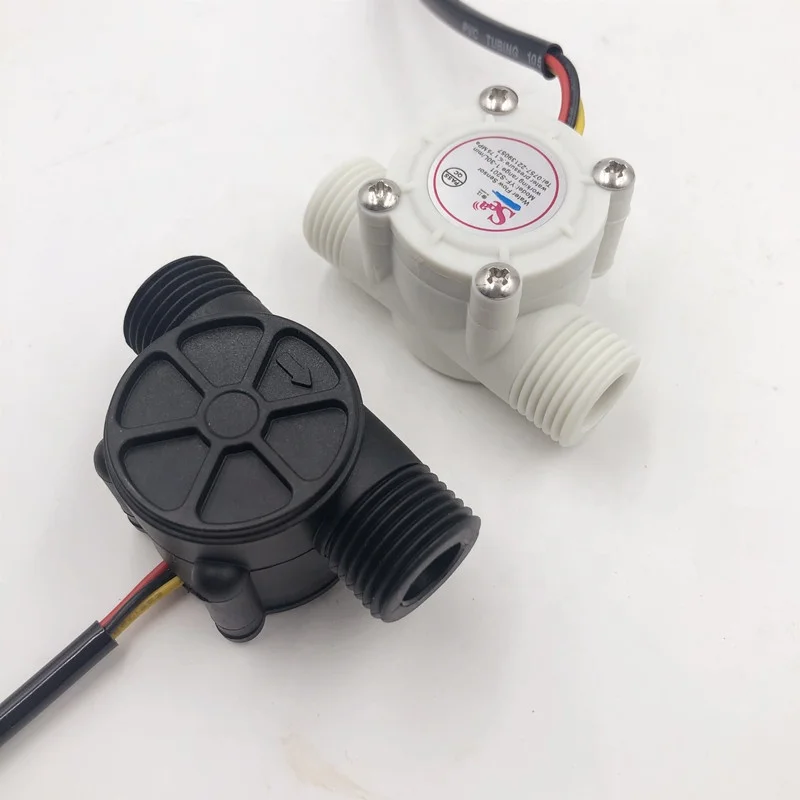 水流传感器 ZJ-S201E 塑料尼龙 G1/2接口 脉冲输出 3.5-24V