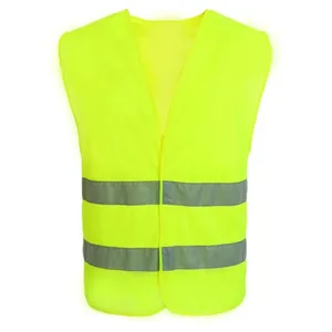 Lightweight 60gsm High Visibility Safety Vest Unisex for Roadway Construction Worker Reflective Safety Vest