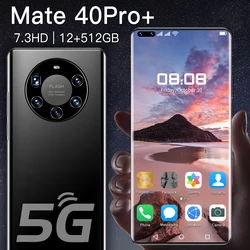 Хит продаж Mate 40 Pro + 12 Гб + 512 Гб 7,3 дюйма полный дисплей Android 10,0 мобильный смартфон
