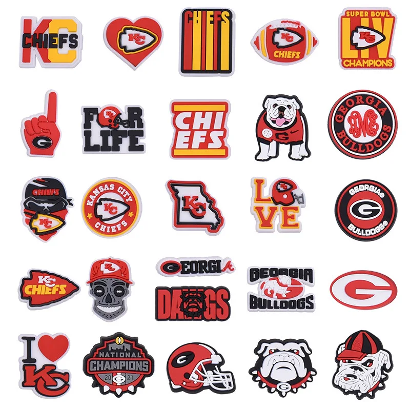 New Arrival Nfl Football Team Clog Charms Pvc Clog Charms Shoe Buckle ...