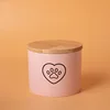 Bz16-03 straight urn-pink-small-black love paw print