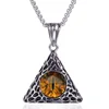 Yellow + stainless steel chain
