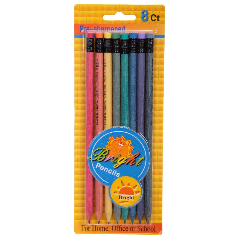 Promotion Custom Logo Printed Black Wooden Pencil Hb Pencil With Eraser