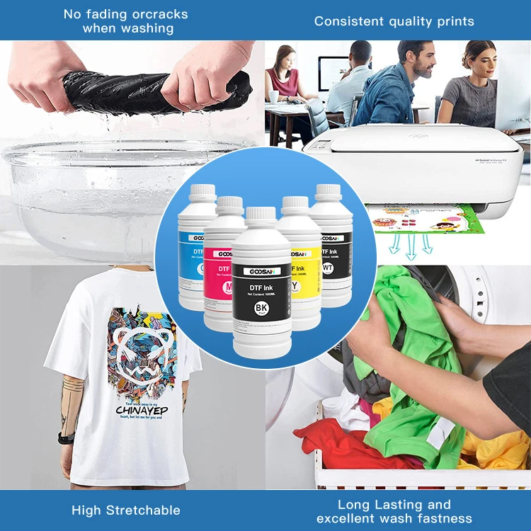 DTF転写フィルムインク 4色セット DTF転写フィルムインク 4色セット DTFフィルム｜DTF転写シート