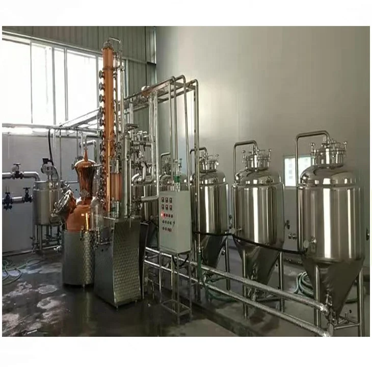 Industrial Vodka Distiller Automatic Alcohol Distiller Wine Making Red Copper Distiller Alcohol