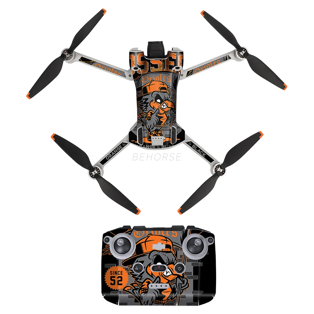 Drone PVC Sticker Skin Protector for Mavic Mini 3 & DJI RC