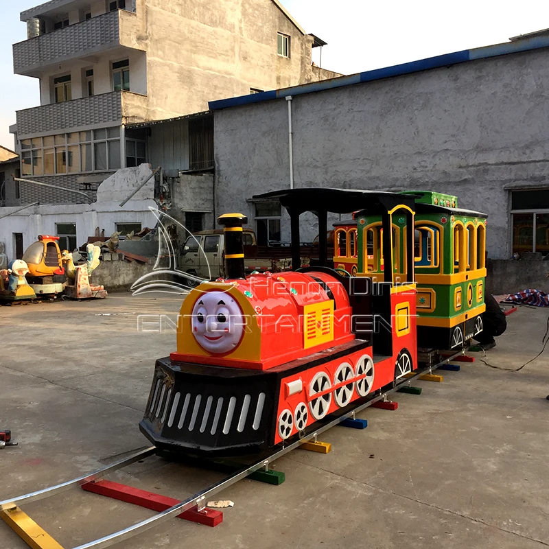 Popular Colorful Kids Electric thomas Small Train Track Amusement Park Train Rides for Sale