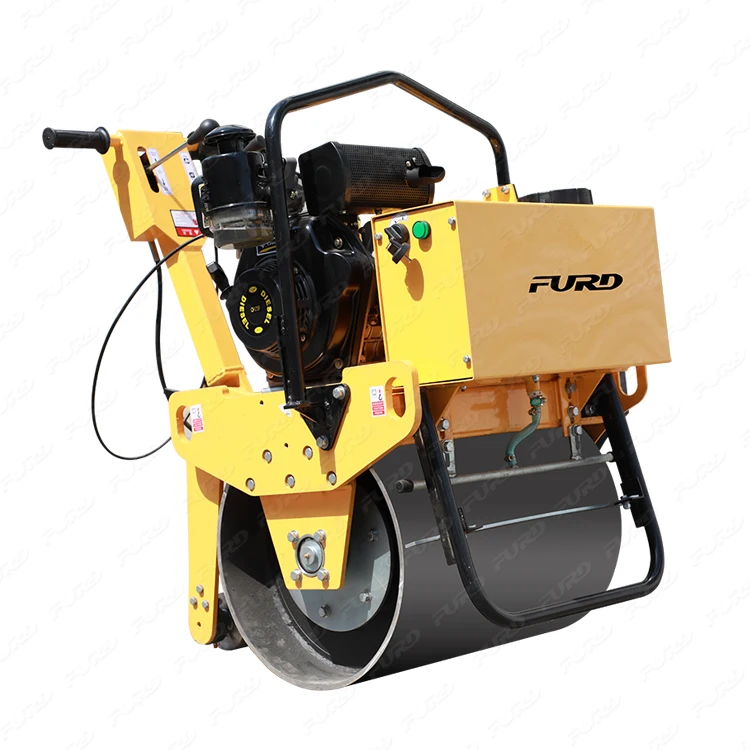 Дорожный уплотнитель с Одним Барабаном 300 кг вибрирующий дорожный