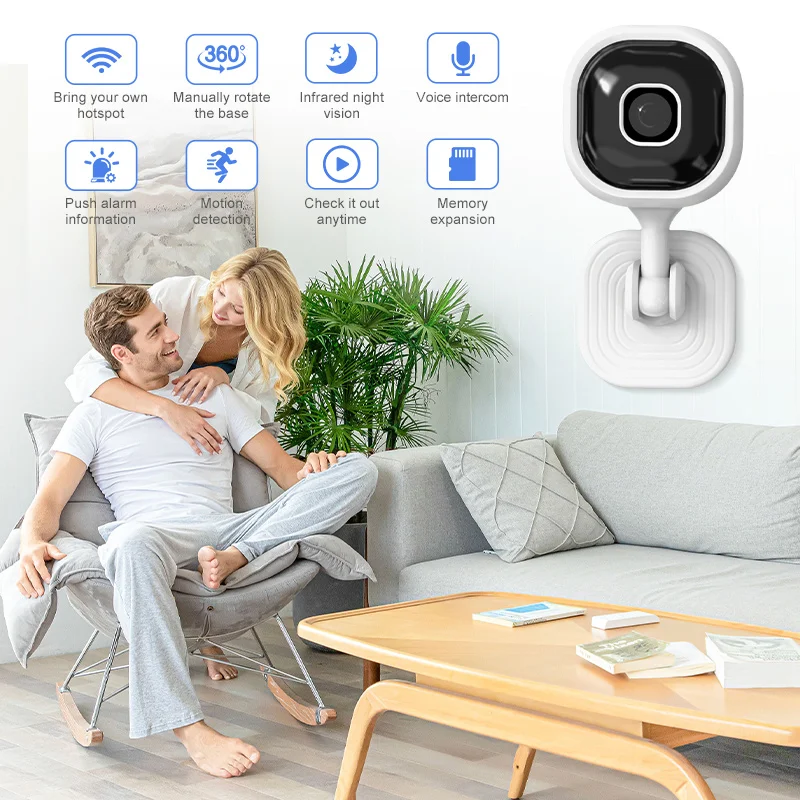 Tuya Smart System Network Sim Card Wifi Hd 360 Degree Home Security Cctv Ip Camera A3