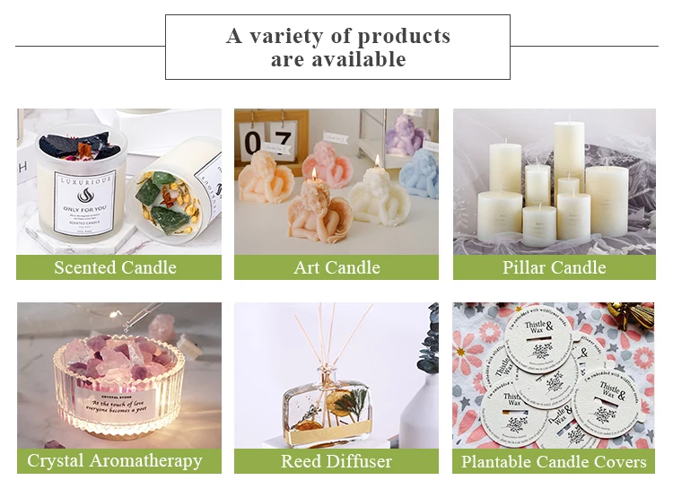 Scented Rose Candles Parfum Pour Bougie Kaars Luxury Non Toxic Soy Wax