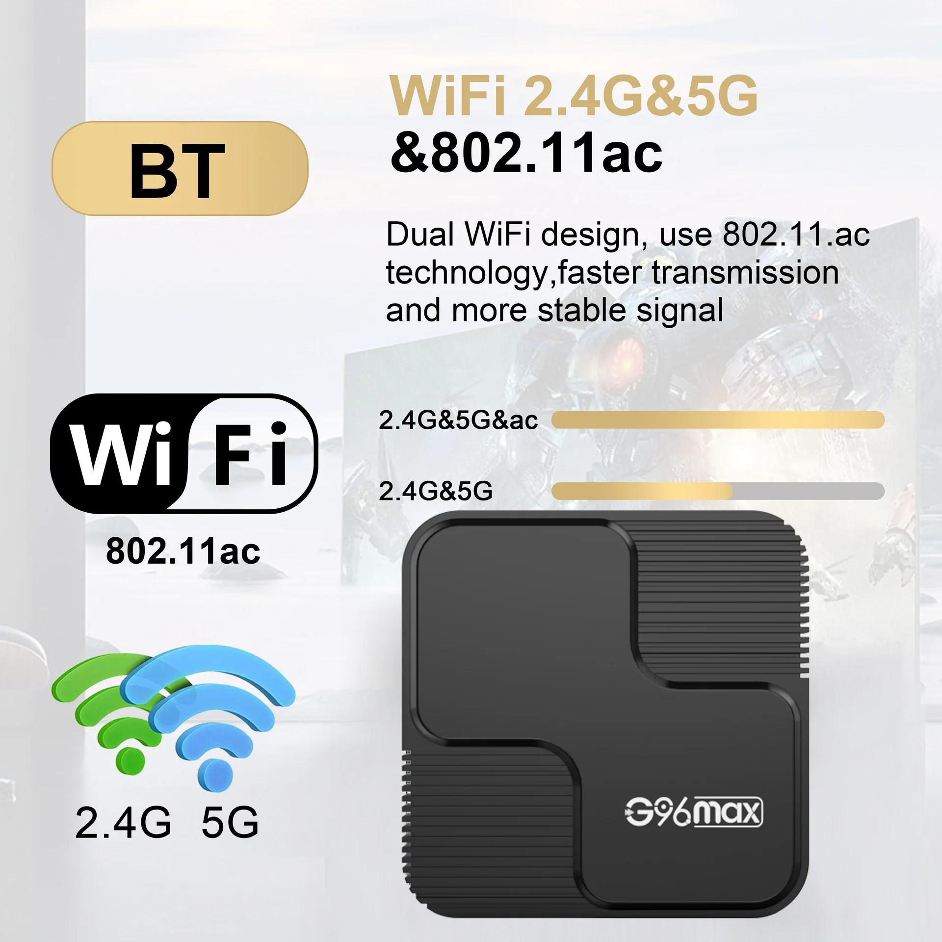 New Receiver Adult Channels Android Digital Tv Box SET-TOP BOX Wifi 2.4G&5GHz Android 12.0  Tv Box