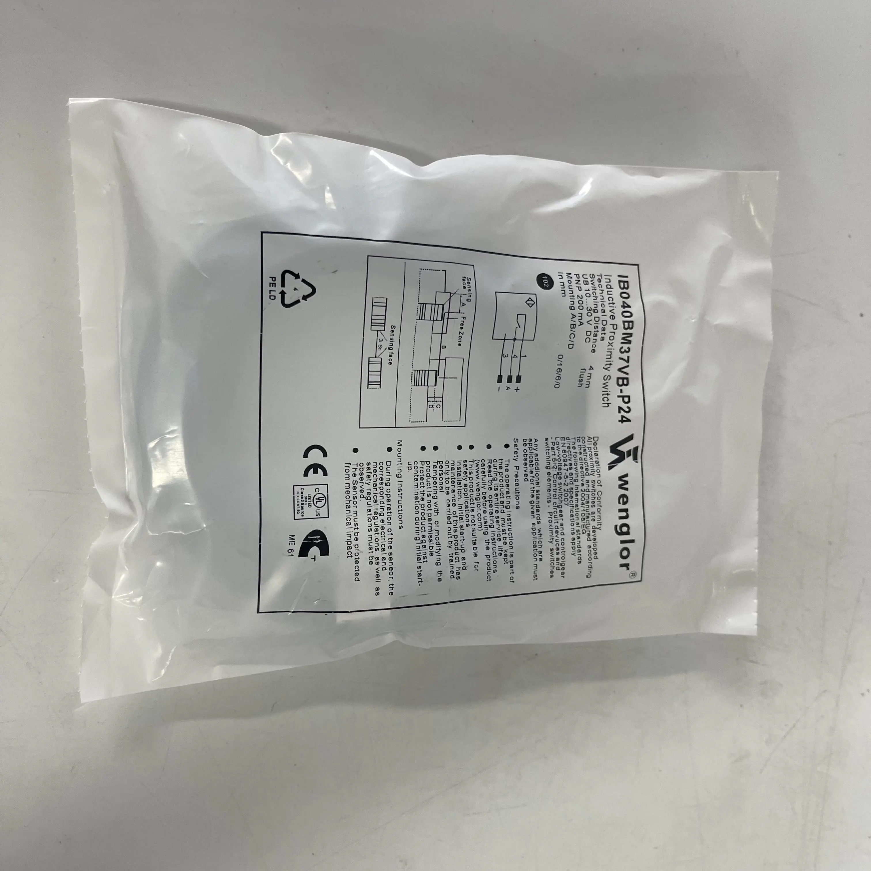 wenglor Inductive Proximity Switch IB040BM37VB-P24 wenglor Inductive Proximity Switch IB040BM37VB-P24