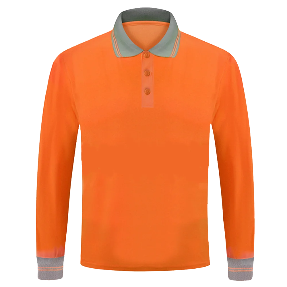 Construction Workwear for Men and Women Long Sleeve Shirt Polo with  Customized Logo