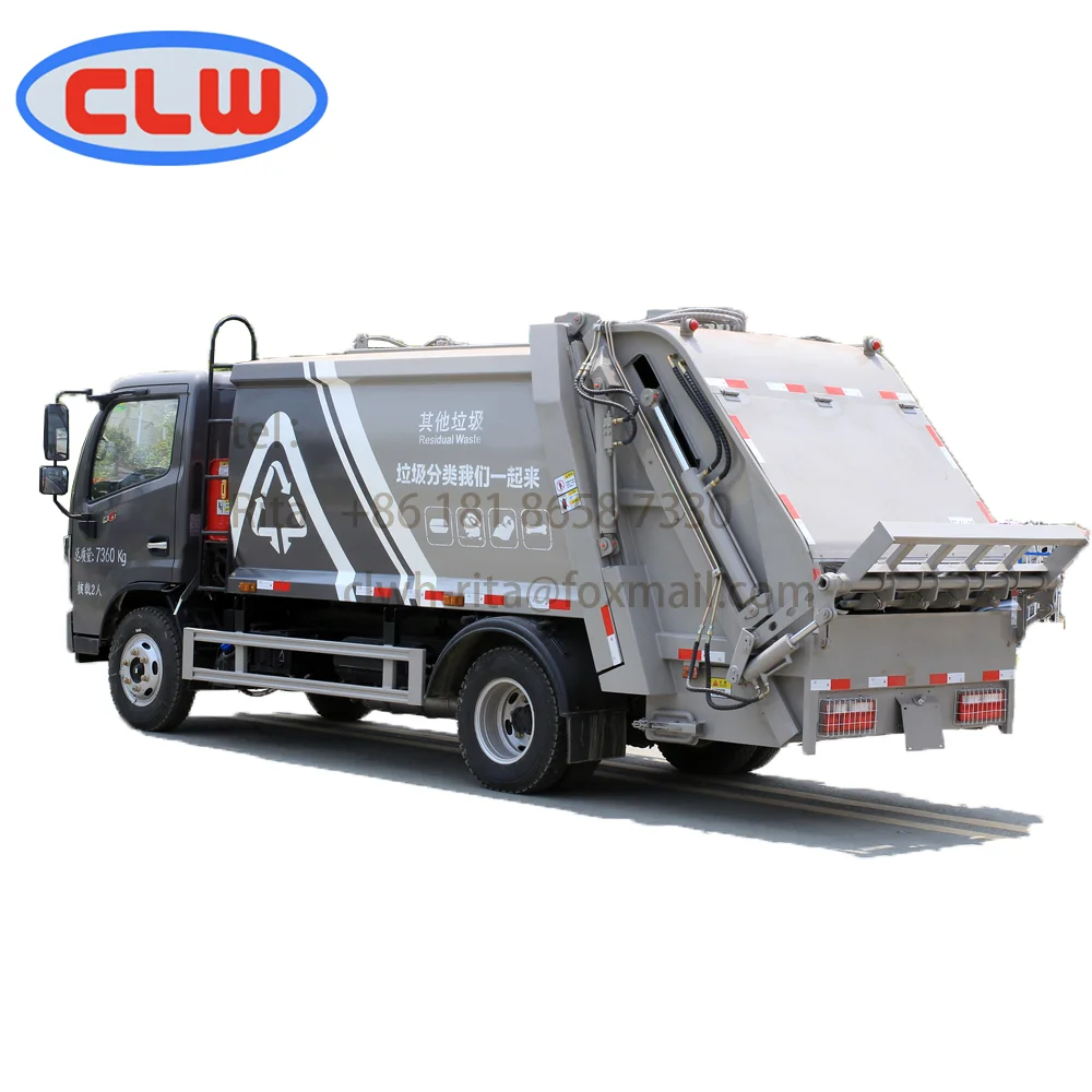 NOVO Caminhão de Lixo Euro 3 Personalizado, 4*2, Eixo Simples, 7 m³