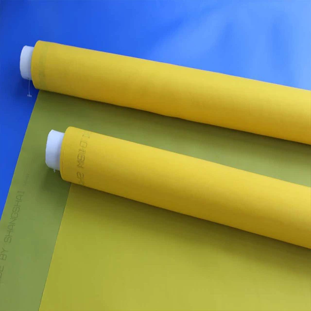 Silver Color Thermal Polyester Screen Printing Mesh Customized Sizes for Philippines