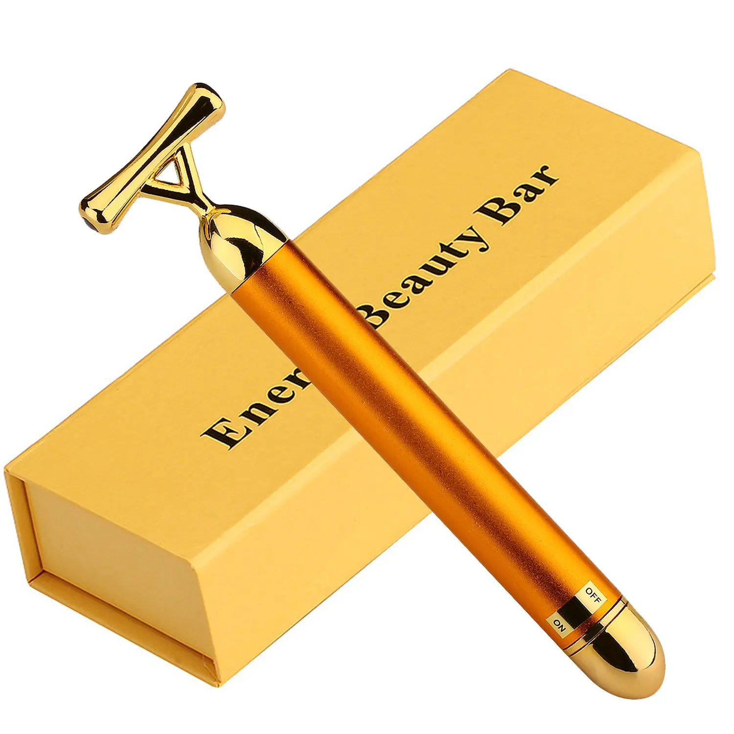 24Kゴールドエネルギー美容バーハンドヘルド振動マッサージフェイス