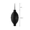 Black powder blower with extended metal nozzle