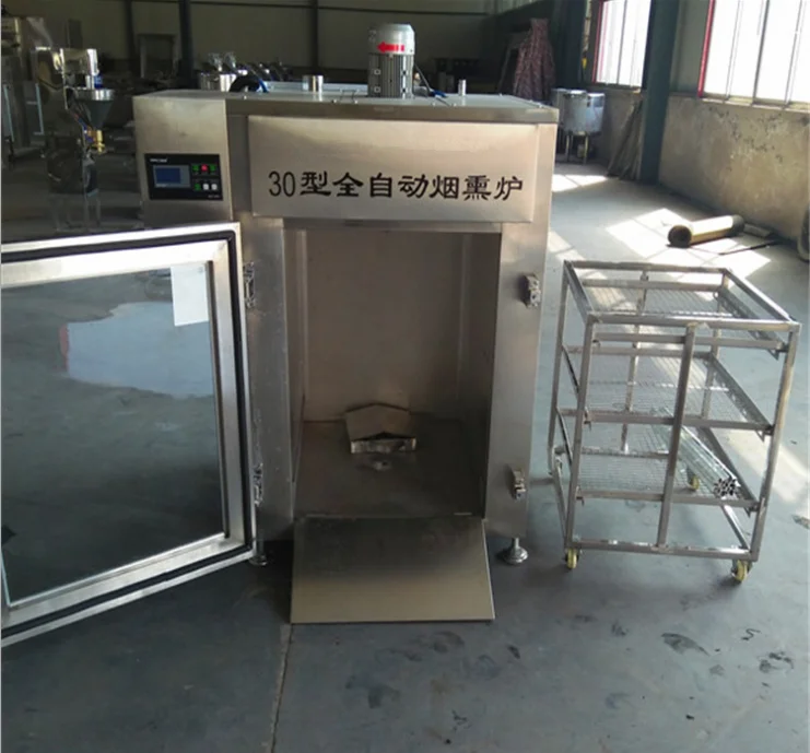 Stainless Steel Small Steam Smoker Meat Products Cooked Meat Fumigator Bacon Sausage Roast Chicken Smoker
