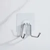 Adhesivo transparente - gancho doble